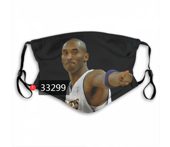 2021 NBA Los Angeles Lakers #24 kobe bryant 33299 Dust mask with filter->nba dust mask->Sports Accessory
